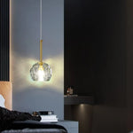 Suspension Led Cristal Ansley Moderne Luminaire Chambre