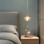 Suspension Led Cristal Ansley Moderne Luminaire Chambre