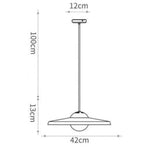 Suspension Led Cuivre Luxury 42 X 13Cm Luminaire Chambre