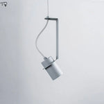 Suspension Led Cylindre Métal Industriel Luminaire Chambre