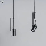 Suspension Led Cylindre Métal Industriel Luminaire Chambre