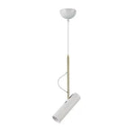 Suspension Led Cylindrique Métal Indoor Blanc Luminaire Chambre