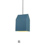 Suspension Led Design Abat-Jour Coloré Bleu / B Luminaire Chambre