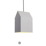 Suspension Led Design Abat-Jour Coloré Gris / B Luminaire Chambre