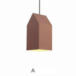 Suspension Led Design Abat-Jour Coloré Marron / A Luminaire Chambre