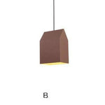 Suspension Led Design Abat-Jour Coloré Marron / B Luminaire Chambre