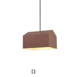 Suspension Led Design Abat-Jour Coloré Marron / D Luminaire Chambre