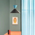 Suspension Led Design Abat-Jour Coloré Topaz Luminaire Chambre