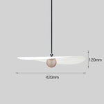 Suspension Led Design Boule Métal Blanche Froide Luminaire Chambre