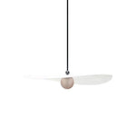 Suspension Led Design Boule Métal Blanche Luminaire Chambre