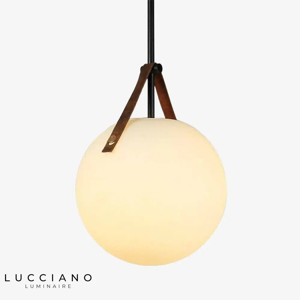 Suspension Led Design Boule Verre Luminaire Cuivre