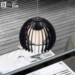 Suspension Led Design Cage Arrondie Luminaire Chambre