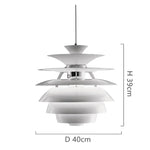 Suspension Led Design Métal Multitlforme Luminaire Chambre