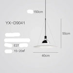 Suspension Led Design Métal Nordique 40 X 55Cm / Froide Luminaire Chambre