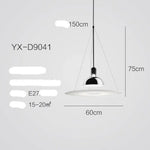 Suspension Led Design Métal Nordique 60 X 75Cm / Froide Luminaire Chambre