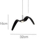 Suspension Led Design Mouettes Seagull B / Noir Luminaire Chambre