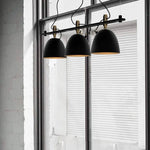 Suspension Led Design Multi-Abat-Jours Noirs Luminaire Chambre