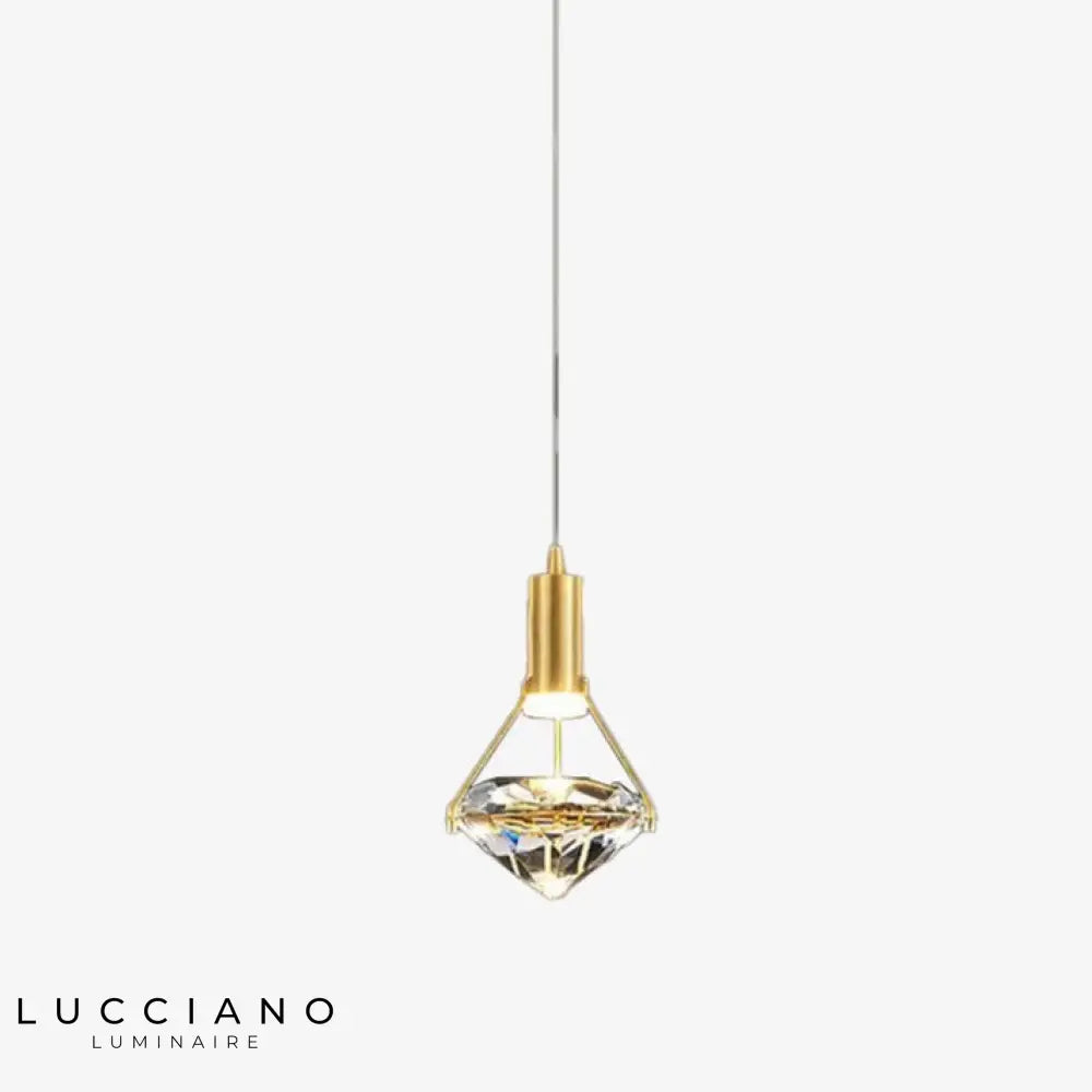 Suspension Led Diamant Luxe Savia 1 Lampe / Chaude Luminaire Chambre