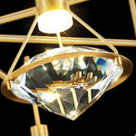 Suspension Led Diamant Luxe Savia Luminaire Chambre