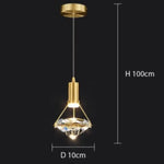 Suspension Led Diamant Luxe Savia Luminaire Chambre