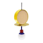 Suspension Led Disque Coloré Métal 1 Lampe / Jaune 30 X 50Cm Luminaire Chambre