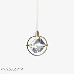 Suspension Led Dorée Avec Cristal Design Luminaire Chambre