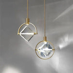 Suspension Led Dorée Avec Cristal Design Luminaire Chambre