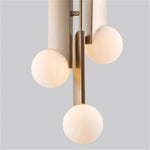 Suspension Led Dorée Boules Brass Luminaire Chambre