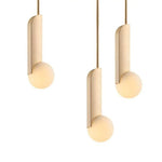 Suspension Led Dorée Boules Brass Luminaire Chambre