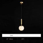 Suspension Led Dorée Boules Marbre 15 X 200Cm Luminaire Chambre