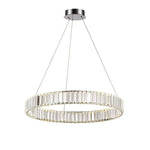 Suspension Led Dorée Cercle Verre Luxury Luminaire Chambre