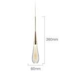 Suspension Led Dorée En Cristal Luxury Froide Luminaire Chambre