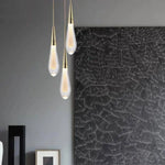 Suspension Led Dorée En Cristal Luxury Luminaire Chambre