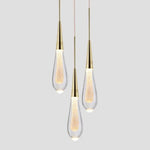 Suspension Led Dorée En Cristal Luxury Luminaire Chambre