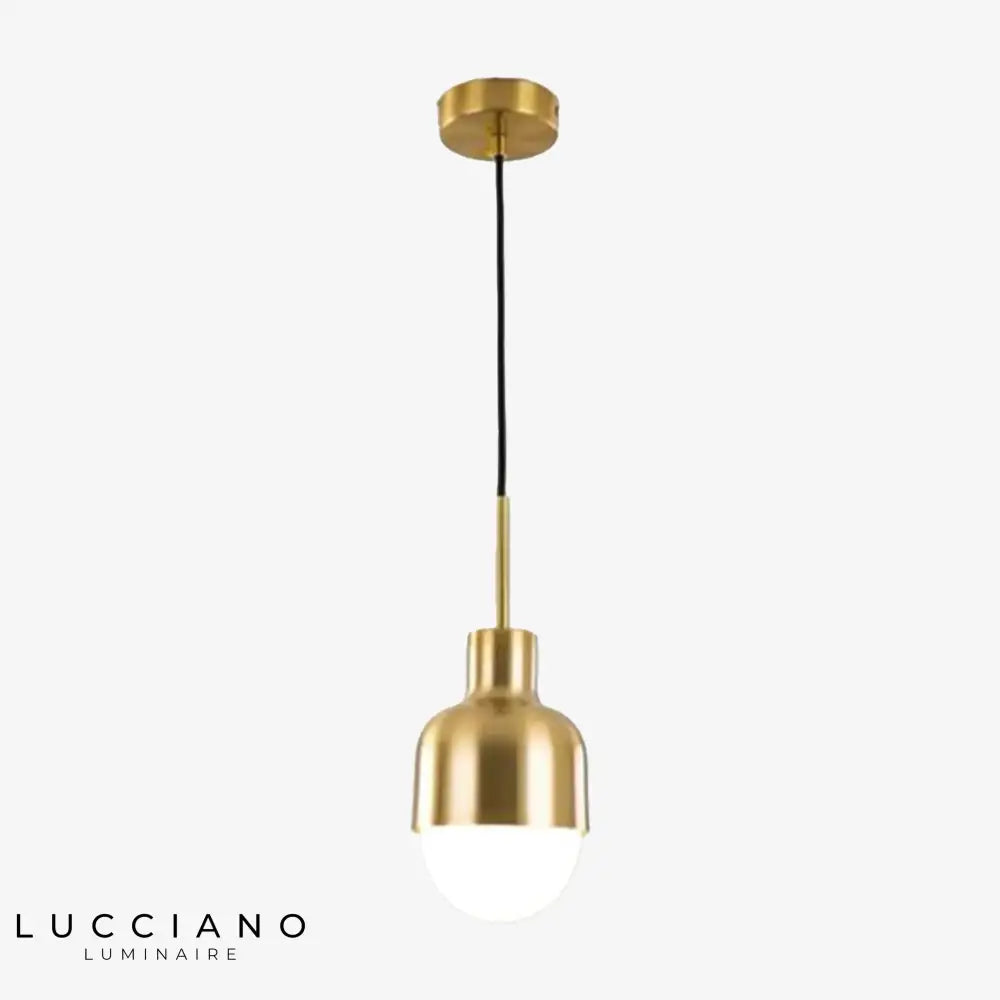 Suspension Led Dorée Minimaliste Melania Oeuf Luminaire Chambre