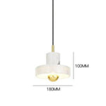 Suspension Led Dorée Ronde Cylindre Blanc Luminaire Cuivre