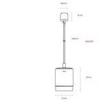 Suspension Led Dorée Sheffield Luminaire Chambre