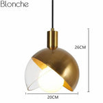 Suspension Led Dorée Sphérique Greedy Luminaire Chambre