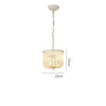 Suspension Led Dorée Verre Cristal 22 X 19Cm Luminaire Chambre