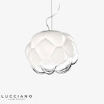 Suspension Led En Verre Nuage Moderne Luminaire Chambre