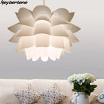 Suspension Led Fleur Blanche Chambre Luminaire