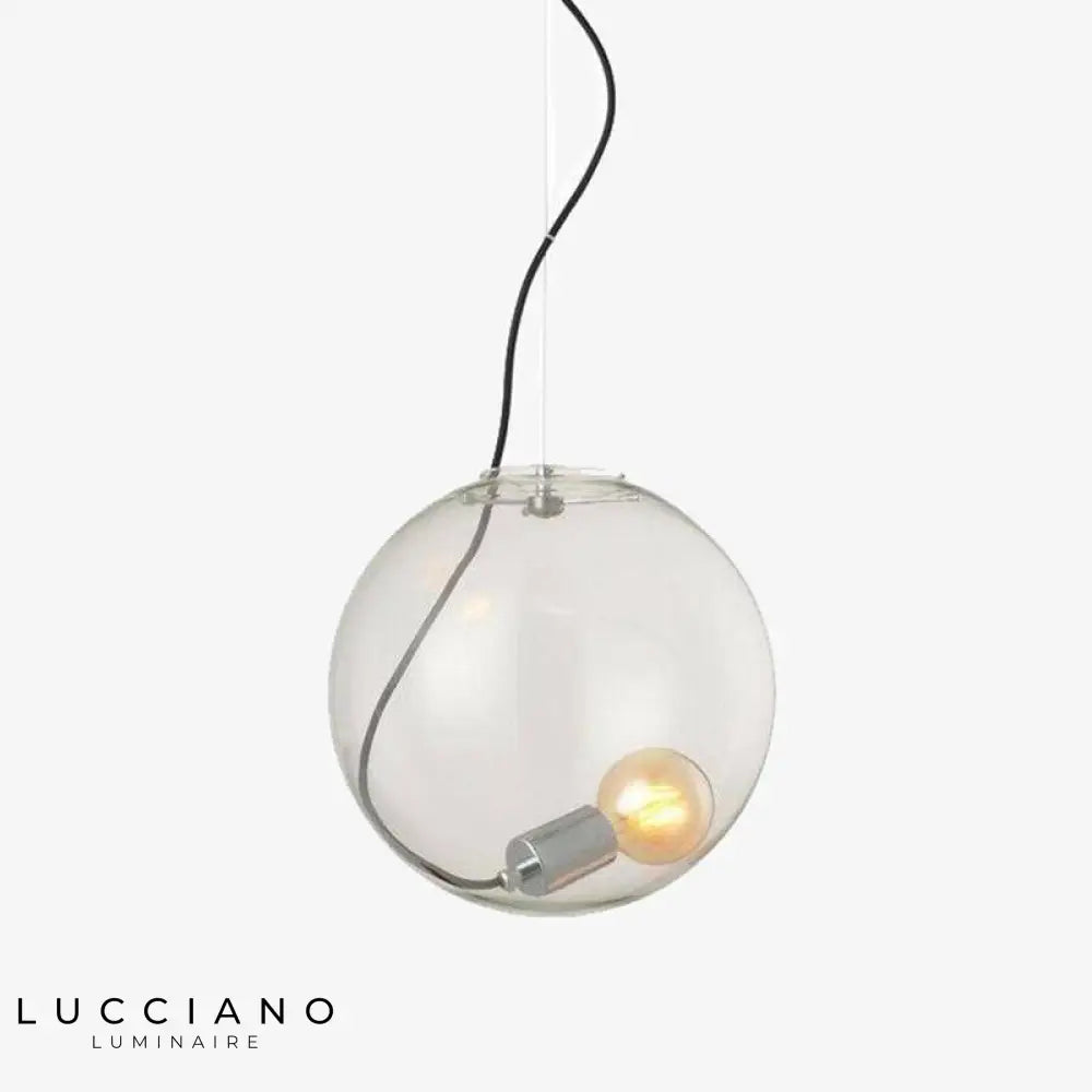 Suspension Led Globe En Verre Moderne Luminaire Chambre