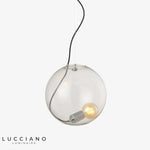 Suspension Led Globe En Verre Moderne Luminaire Chambre