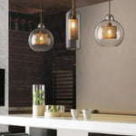 Suspension Led Industrielle Avec Verre Loft Luminaire Chambre