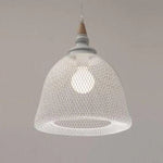 Suspension Led Industrielle Cage Blanche A Luminaire Chambre