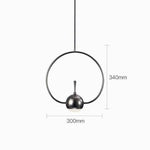 Suspension Led Industrielle Chromée B - Argenté Luminaire Doré