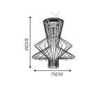 Suspension Led Industrielle En Métal C Luminaire Doré