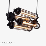 Suspension Led Industrielle Rétro En Métal Luminaire Chambre