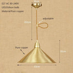 Suspension Led Iron Loft Dorée M Luminaire Chambre