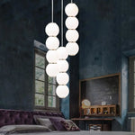 Suspension Led Julene Perles Modernes Luminaire Chambre